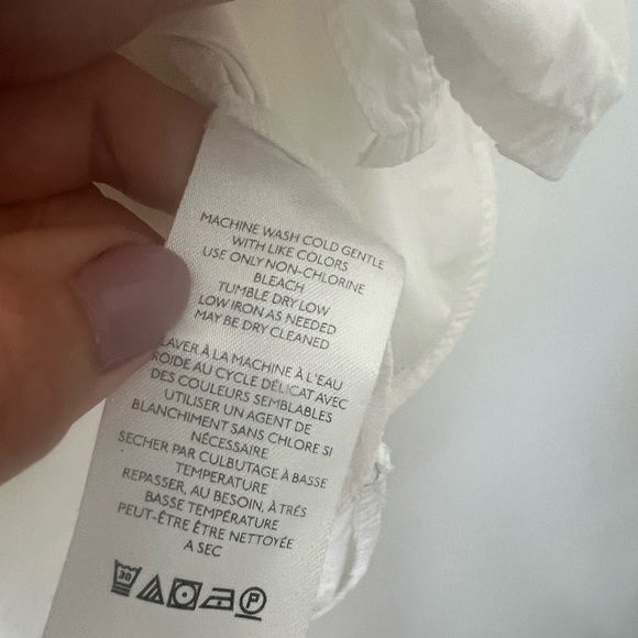 Maeve White and Yellow Floral embroidered Shirt 3X - Picture 10 of 11